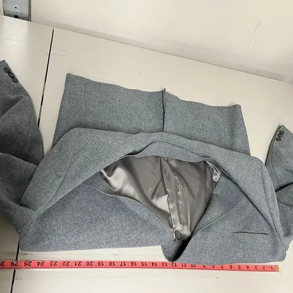 Vintage Levis Action Suit Blazer Jacket Mens 48R Gray 2 Button Sports Coat - Picture 11 of 13